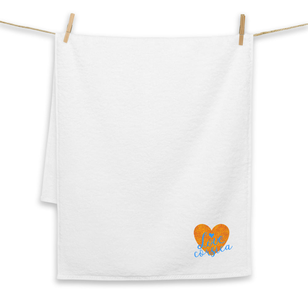 Serviette de bain grande taille I Love Corsica