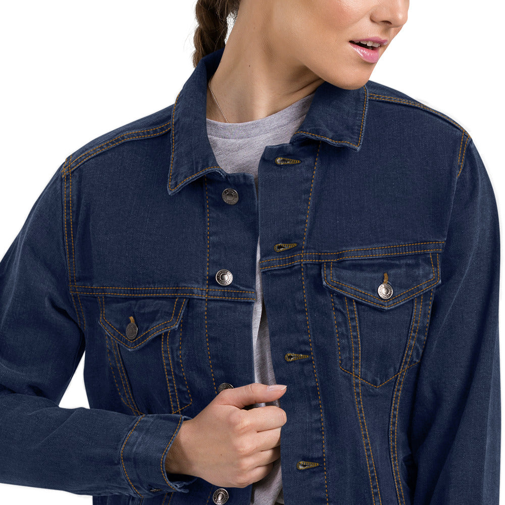 Veste denim unisexe Brodé Strada di Libertà