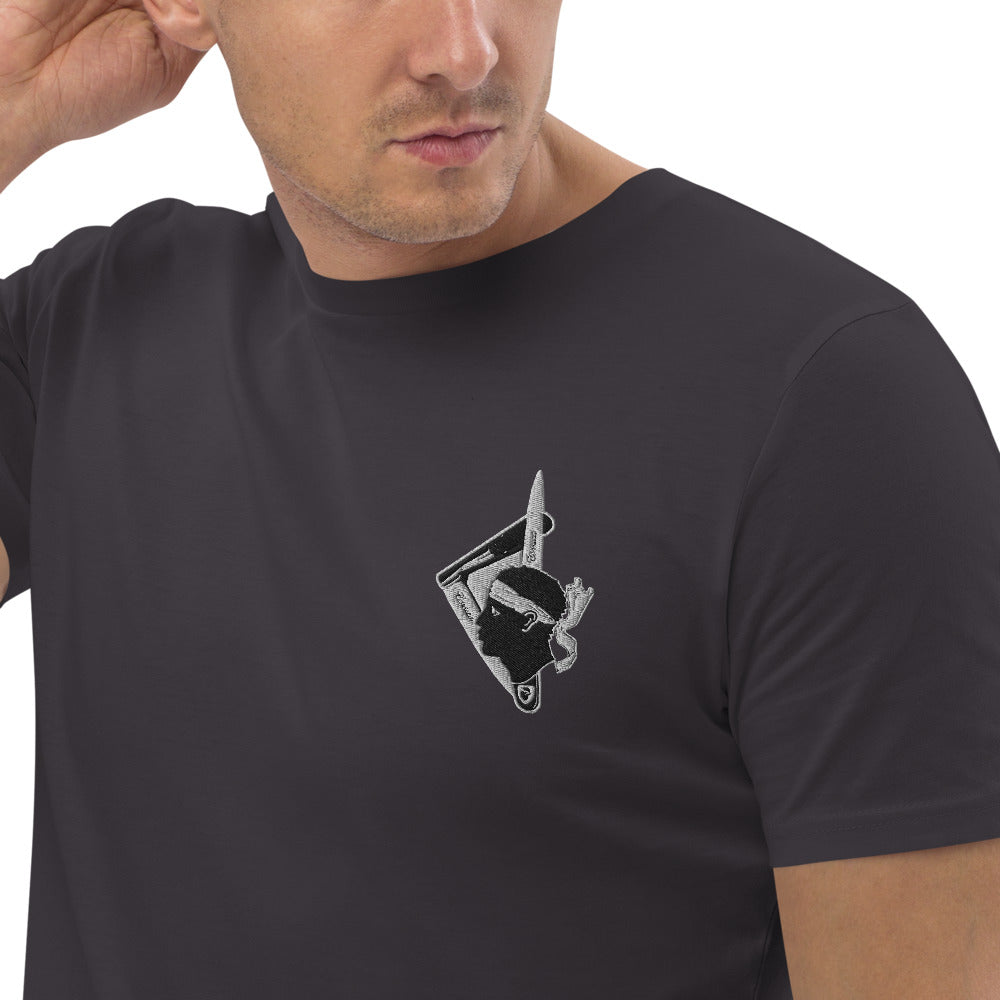 T-shirt en coton bio Vendetta Corse - Ochju Ochju Anthracite / S Ochju Souvenirs de Corse T-shirt en coton bio Vendetta Corse