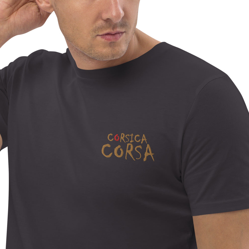 T-shirt en coton bio Corsica Corsa - Ochju Ochju Anthracite / S Ochju Souvenirs de Corse T-shirt en coton bio Corsica Corsa