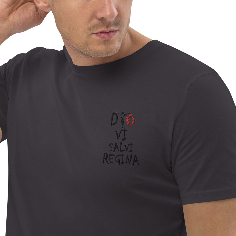 T-shirt en coton bio Dio Vi Salvi Regina - Ochju Ochju Anthracite / S Ochju Souvenirs de Corse T-shirt en coton bio Dio Vi Salvi Regina