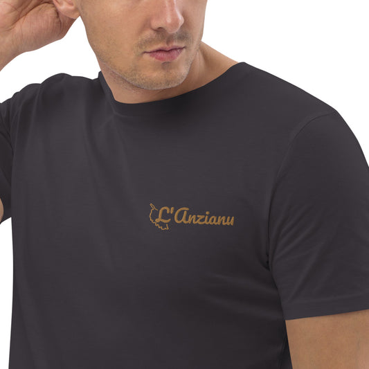 T-shirt unisexe en coton bio L'Anzianu - Ochju Ochju Anthracite / S Ochju T-shirt unisexe en coton bio L'Anzianu
