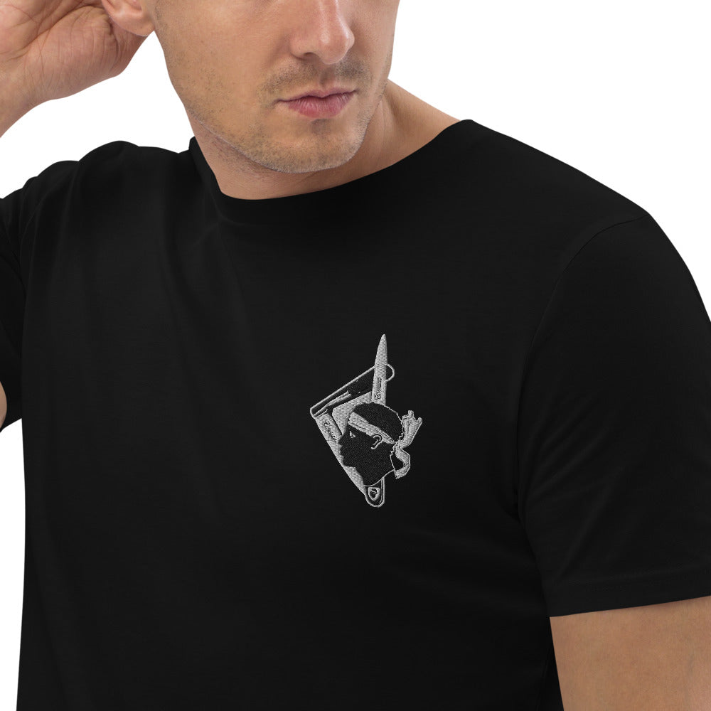 T-shirt en coton bio Vendetta Corse - Ochju Ochju Noir / S Ochju Souvenirs de Corse T-shirt en coton bio Vendetta Corse