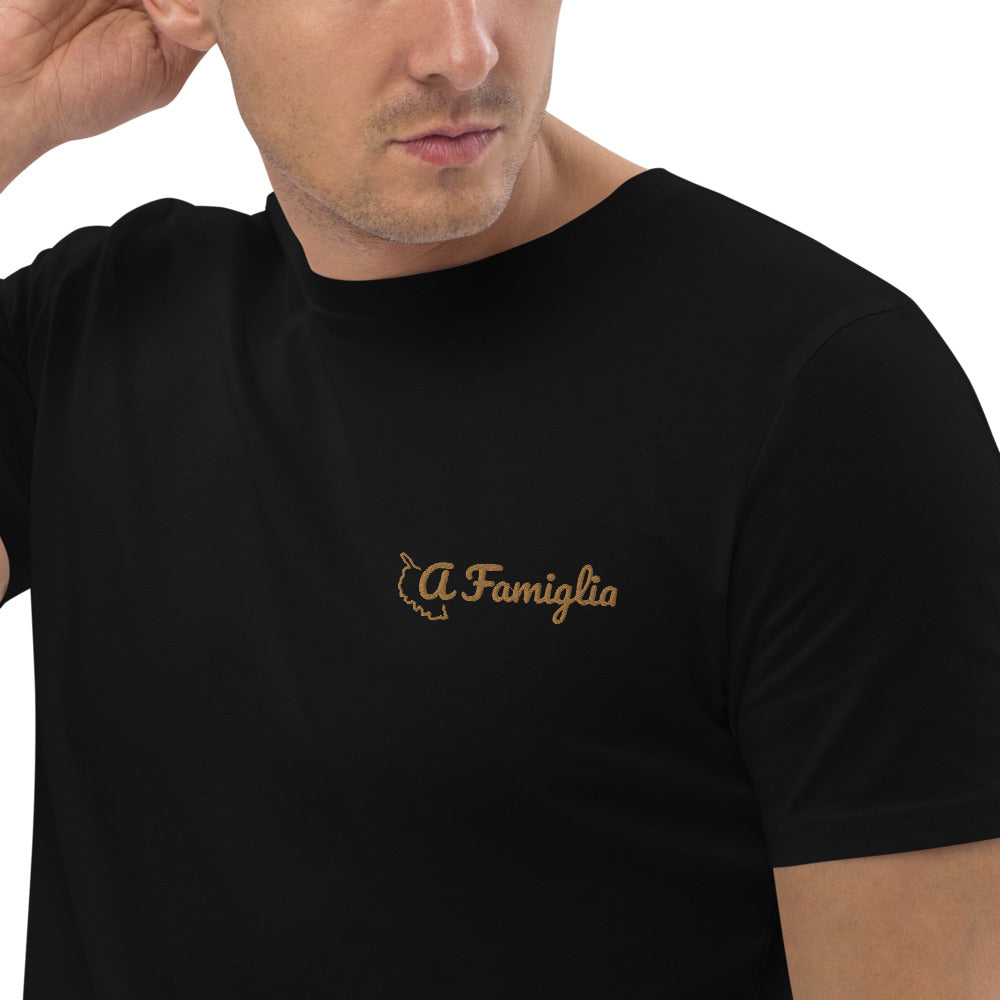 T-shirt unisexe en coton bio A Famiglia - Ochju Ochju Noir / S Ochju T-shirt unisexe en coton bio A Famiglia