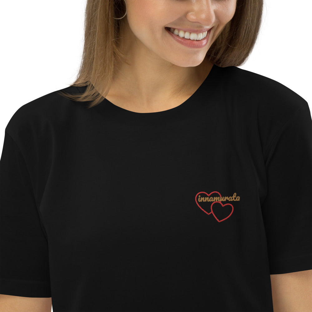 T-shirt unisexe en coton bio Innamurata (Amoureuse) - Ochju Ochju Noir / S Ochju T-shirt unisexe en coton bio Innamurata (Amoureuse)