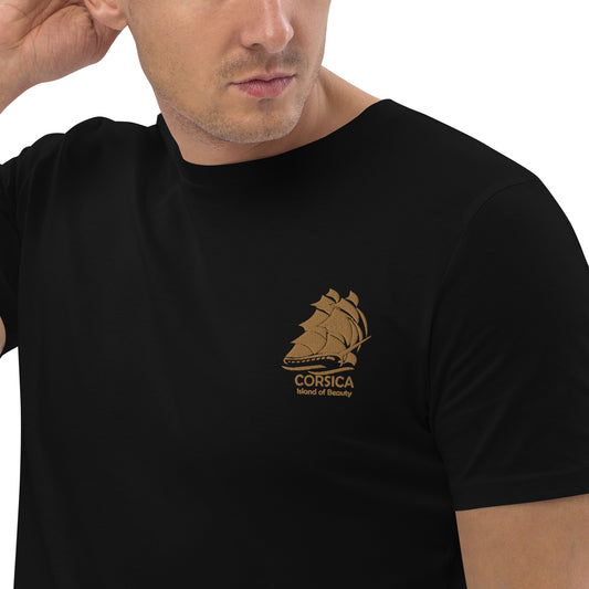 T-shirt unisexe en coton bio Brodé Corsica