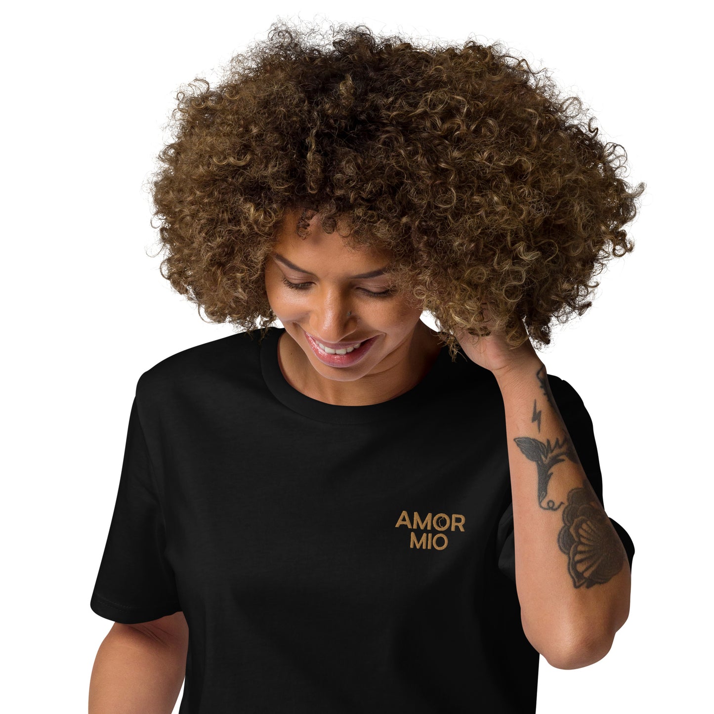 T-shirt unisexe en coton bio Brodé Amor Mio
