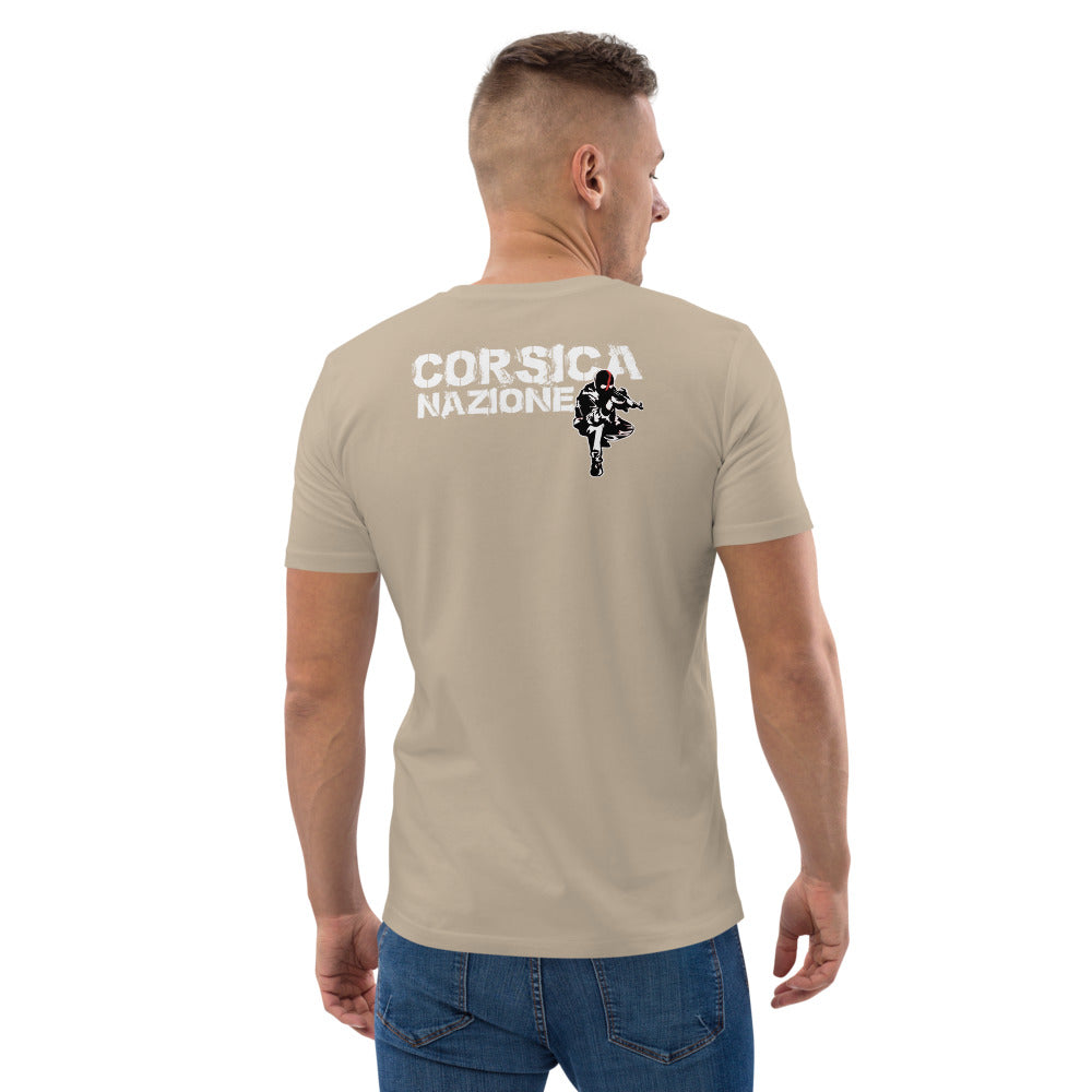 T-shirt unisexe en coton biologique Corsica Nazione - Ochju Ochju Desert Dust / S Ochju Souvenirs de Corse T-shirt unisexe en coton biologique Corsica Nazione