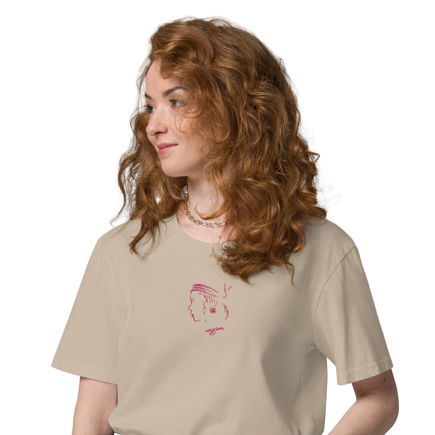 T-shirt unisexe en coton bio Brodé Ribella