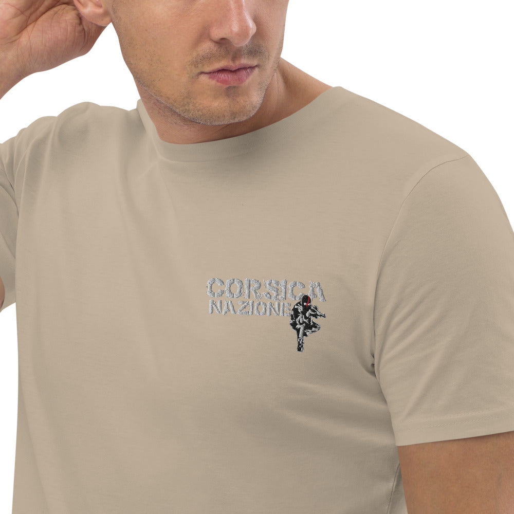 T-shirt en coton bio Corsica Nazione - Ochju Ochju Desert Dust / S Ochju Souvenirs de Corse T-shirt en coton bio Corsica Nazione