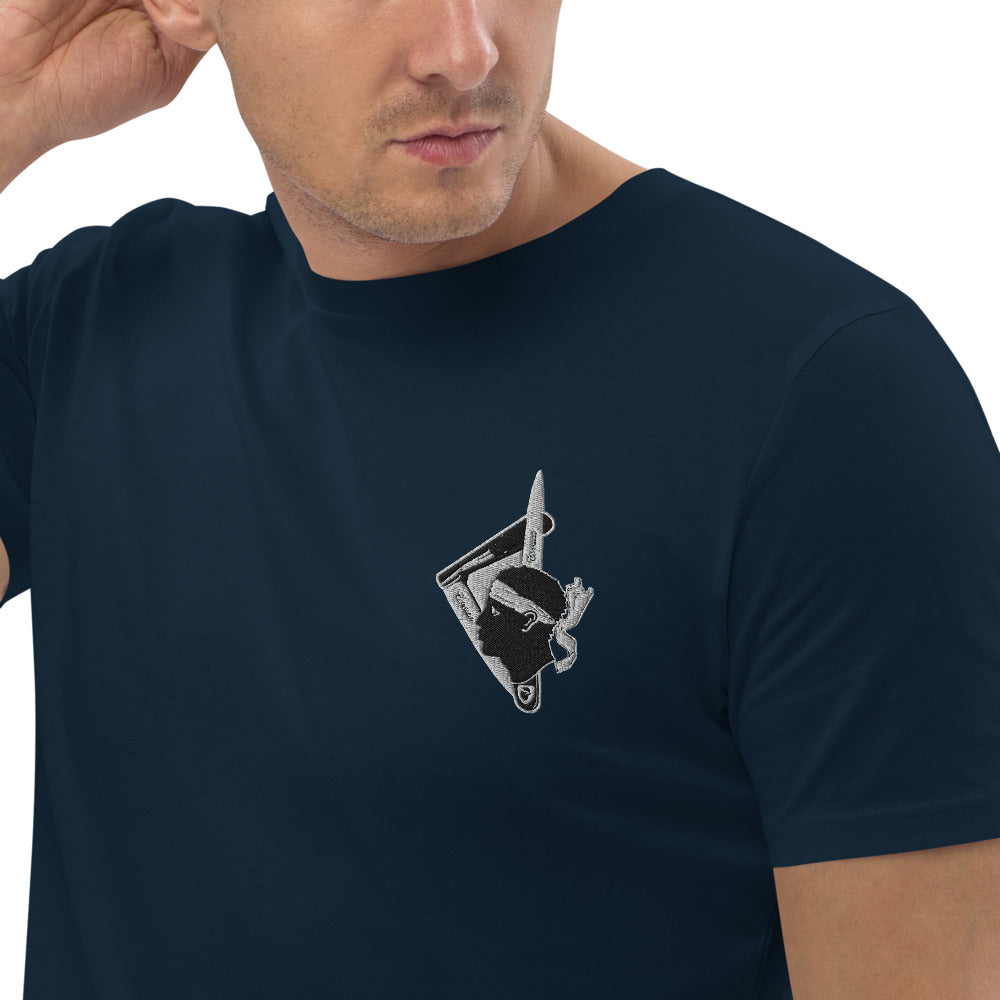 T-shirt en coton bio Vendetta Corse - Ochju Ochju French Navy / S Ochju Souvenirs de Corse T-shirt en coton bio Vendetta Corse