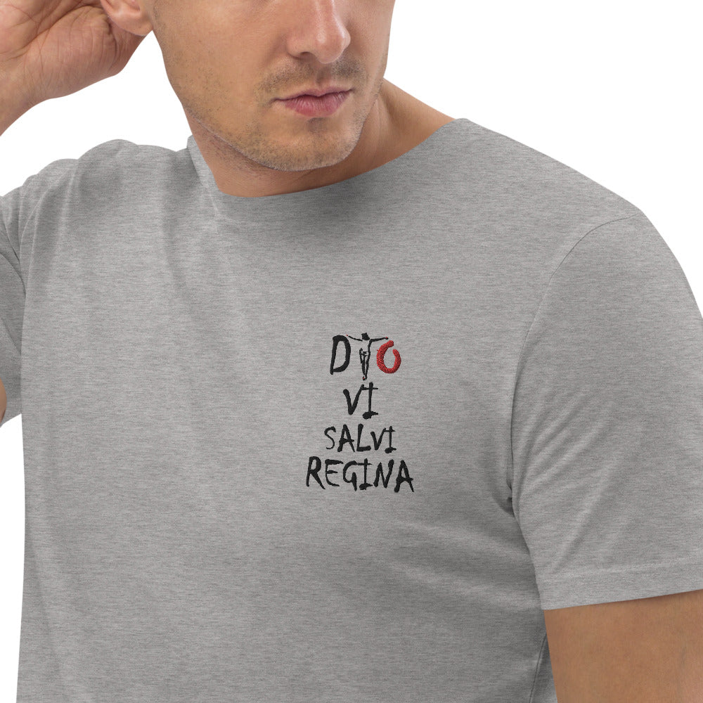 T-shirt en coton bio Dio Vi Salvi Regina - Ochju Ochju Gris Chiné / S Ochju Souvenirs de Corse T-shirt en coton bio Dio Vi Salvi Regina