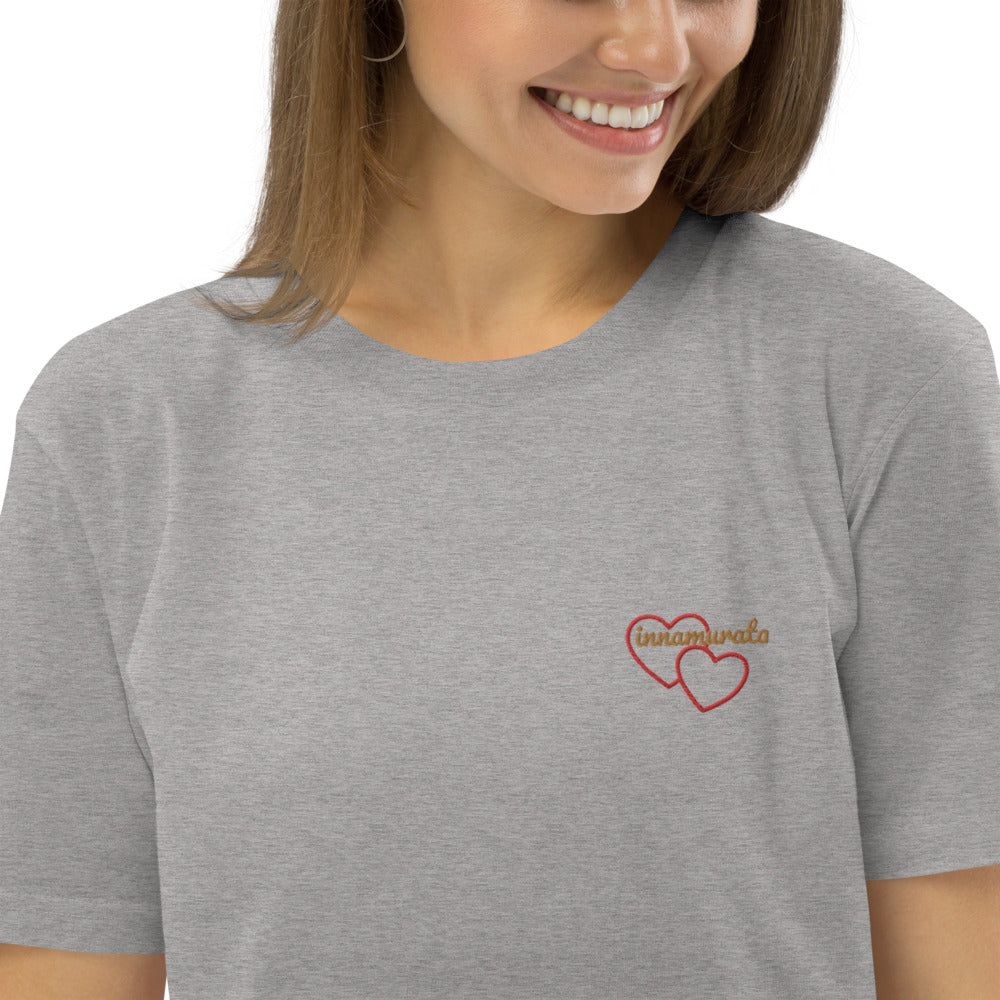 T-shirt unisexe en coton bio Innamurata (Amoureuse) - Ochju Ochju Gris Chiné / S Ochju T-shirt unisexe en coton bio Innamurata (Amoureuse)
