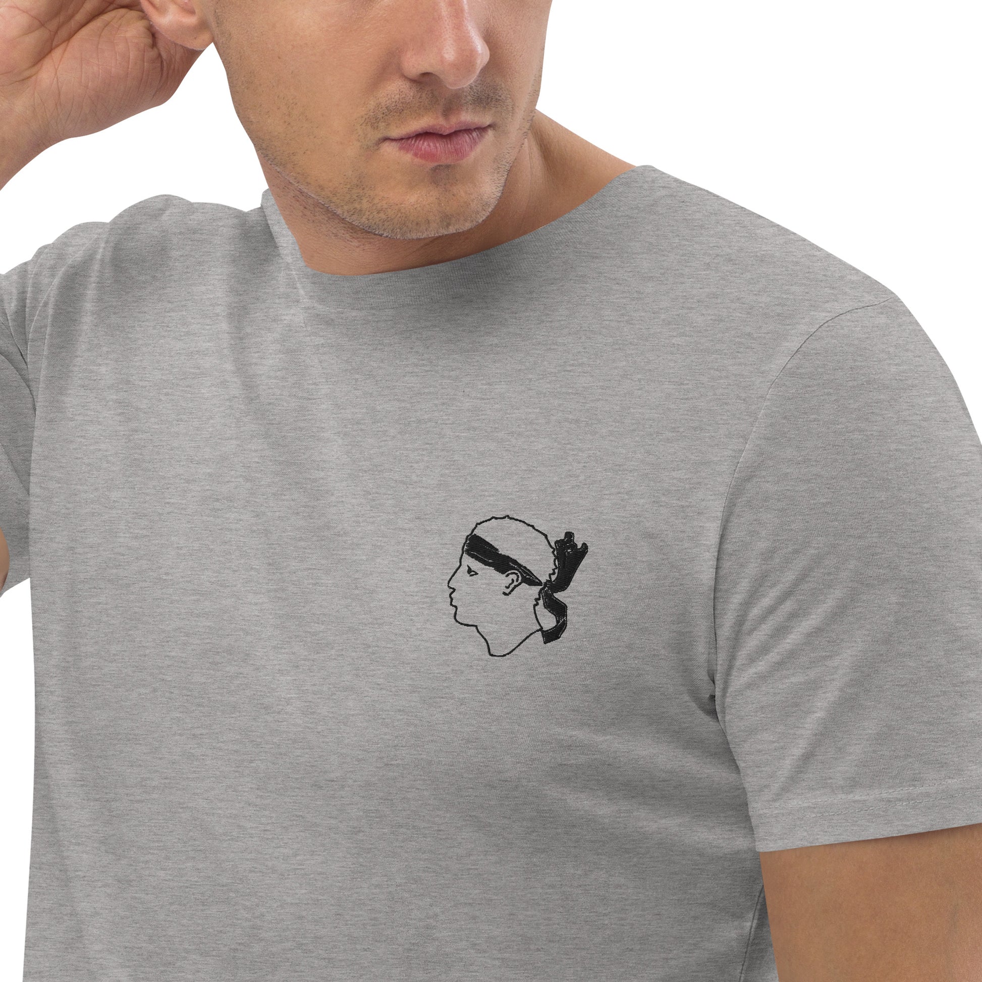 T-shirt unisexe en coton bio Tête de Maure - Ochju Ochju Gris Chiné / S Ochju T-shirt unisexe en coton bio Tête de Maure