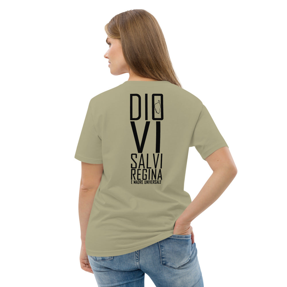 T-shirt unisexe en coton biologique Dio Vi Salvi Regina - Ochju Ochju Sage / S Ochju Souvenirs de Corse T-shirt unisexe en coton biologique Dio Vi Salvi Regina