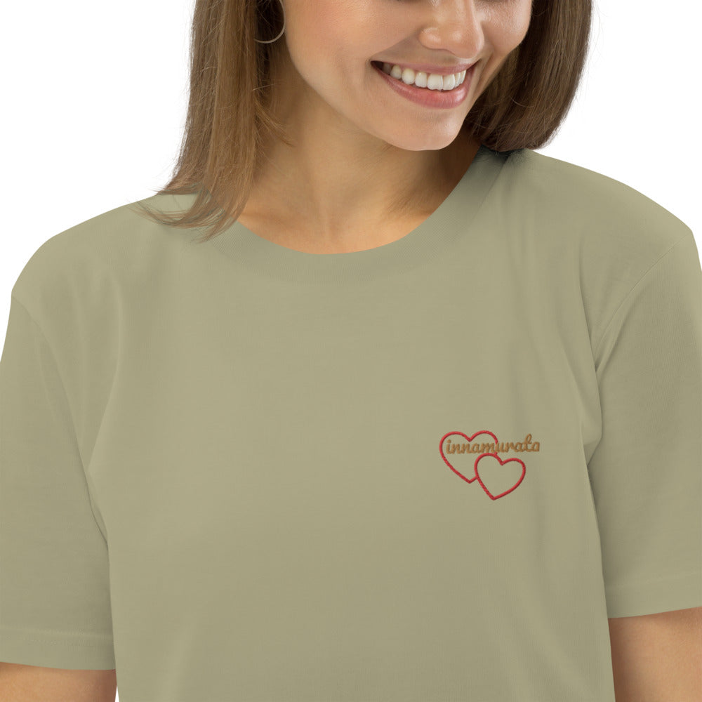 T-shirt unisexe en coton bio Innamurata (Amoureuse) - Ochju Ochju Sage / S Ochju T-shirt unisexe en coton bio Innamurata (Amoureuse)