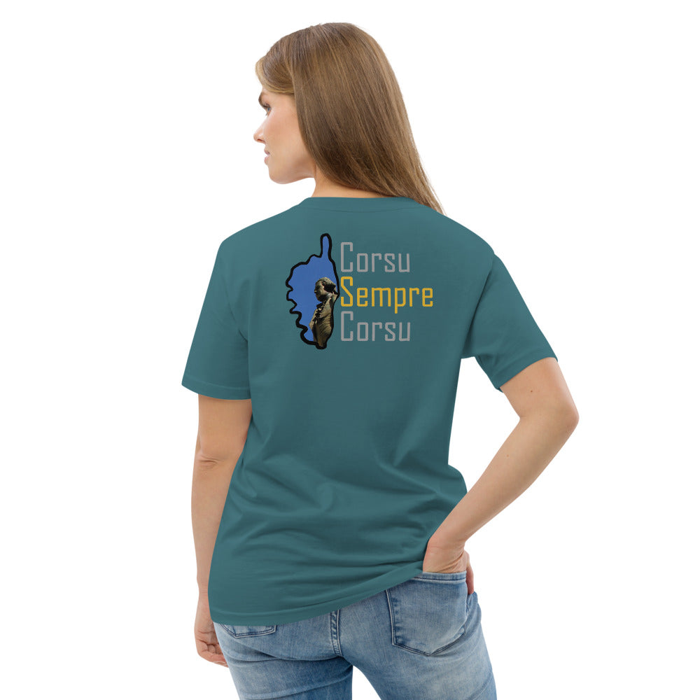 T-shirt unisexe en coton biologique Corsu Sempre Corsu - Ochju Ochju Stargazer / S Ochju Souvenirs de Corse T-shirt unisexe en coton biologique Corsu Sempre Corsu