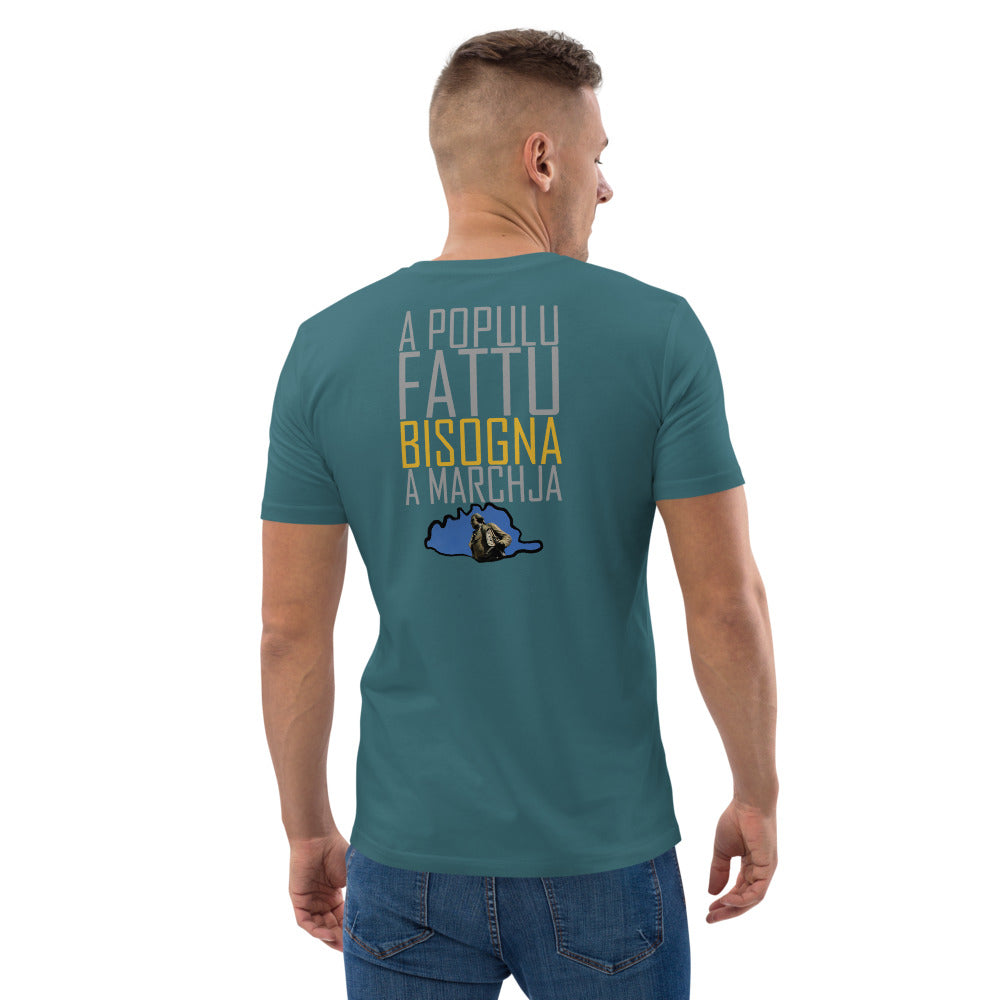 T-shirt unisexe en coton biologique A Populu Fattu - Ochju Ochju Stargazer / S Ochju Souvenirs de Corse T-shirt unisexe en coton biologique A Populu Fattu