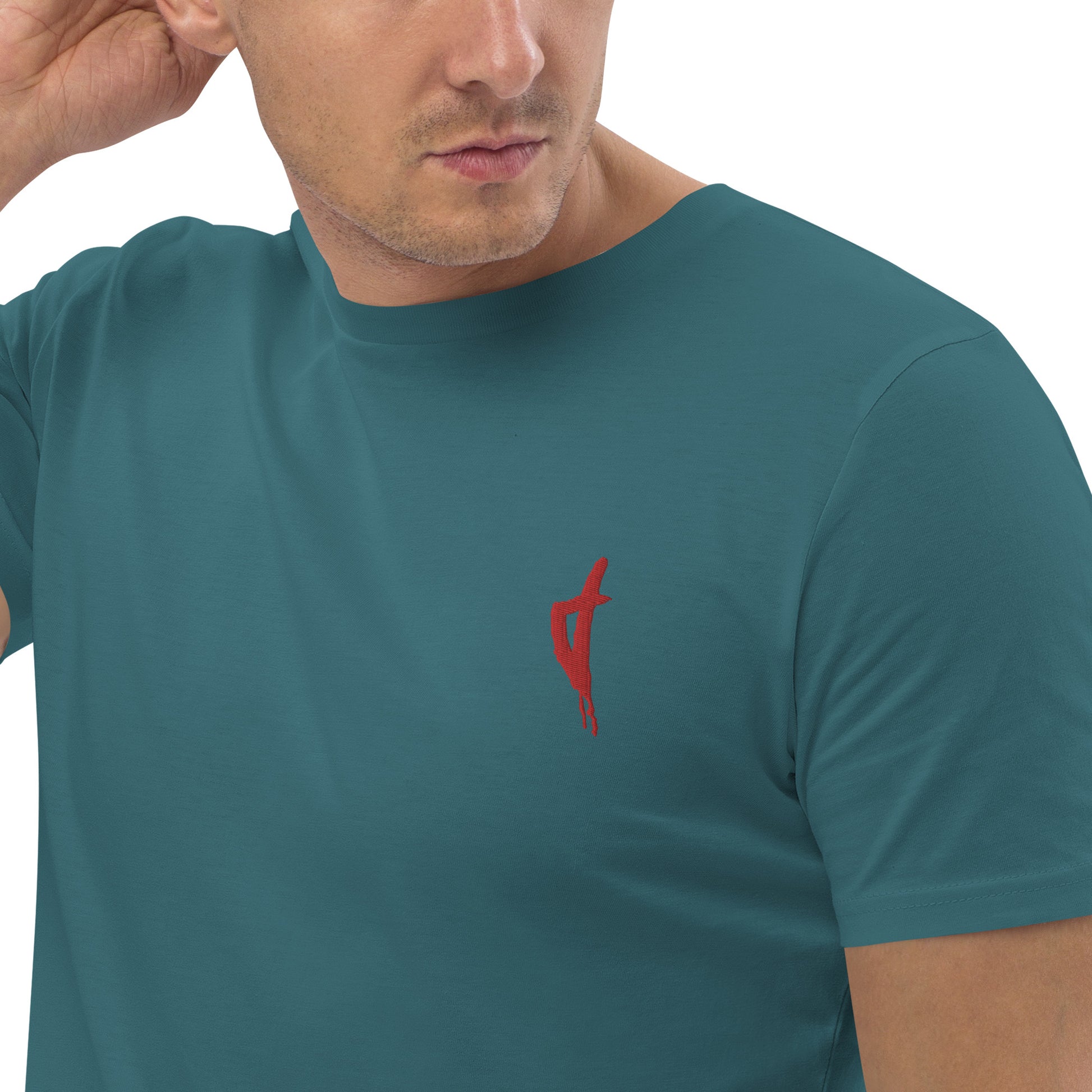 T-shirt unisexe en coton bio Corse Rouge - Ochju Ochju Stargazer / S Ochju T-shirt unisexe en coton bio Corse Rouge