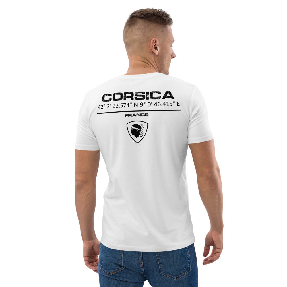 T-shirt unisexe en coton biologique GPS Corsica - Ochju Ochju Ochju Souvenirs de Corse T-shirt unisexe en coton biologique GPS Corsica