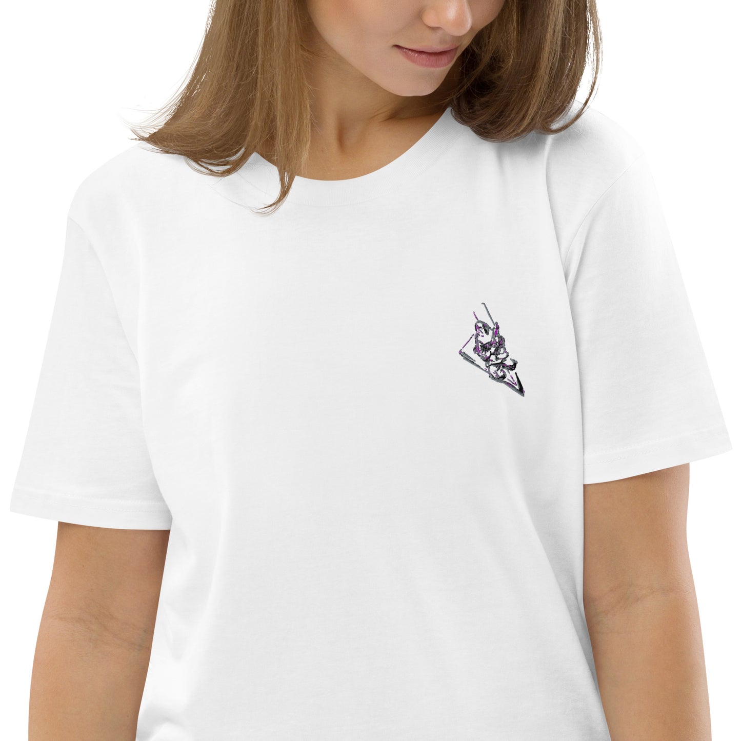 T-shirt unisexe en coton bio Brodé Ribellu & Corse Stylisée