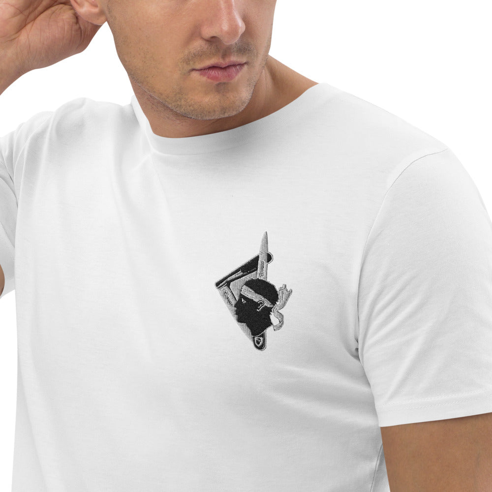 T-shirt en coton bio Vendetta Corse - Ochju Ochju Blanc / S Ochju Souvenirs de Corse T-shirt en coton bio Vendetta Corse