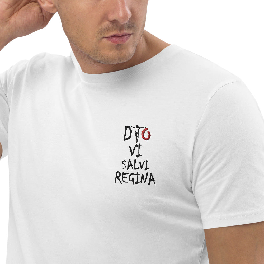 T-shirt en coton bio Dio Vi Salvi Regina - Ochju Ochju Blanc / S Ochju Souvenirs de Corse T-shirt en coton bio Dio Vi Salvi Regina