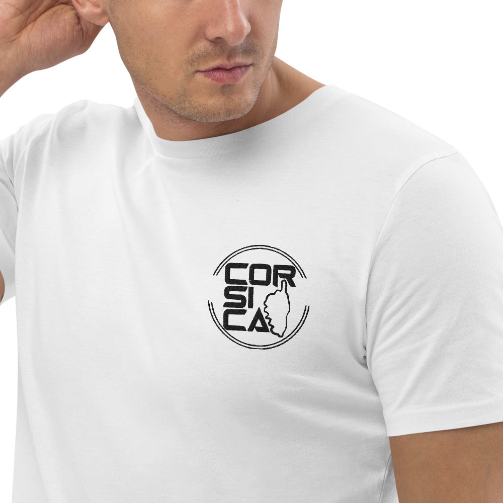 T-shirt unisexe en coton bio Corsica - Ochju Ochju Blanc / S Ochju Souvenirs de Corse T-shirt unisexe en coton bio Corsica