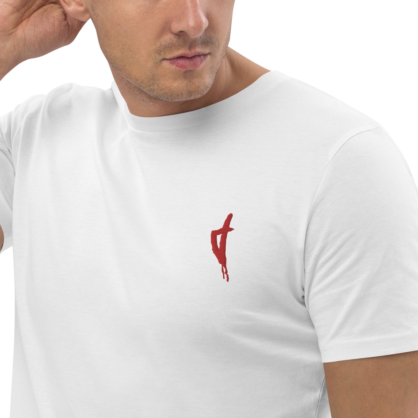 T-shirt unisexe en coton bio Corse Rouge - Ochju Ochju Blanc / S Ochju T-shirt unisexe en coton bio Corse Rouge