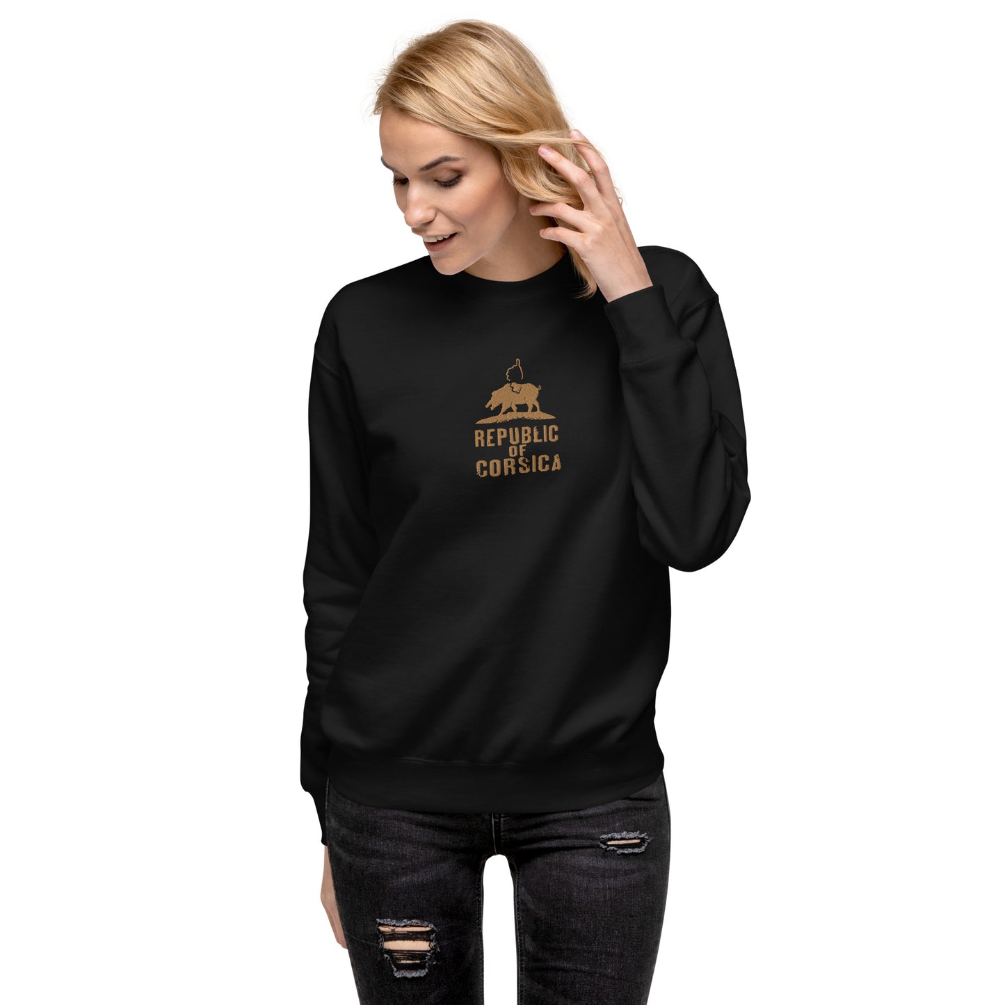 Sweatshirt premium Brodé Republic of Corsica