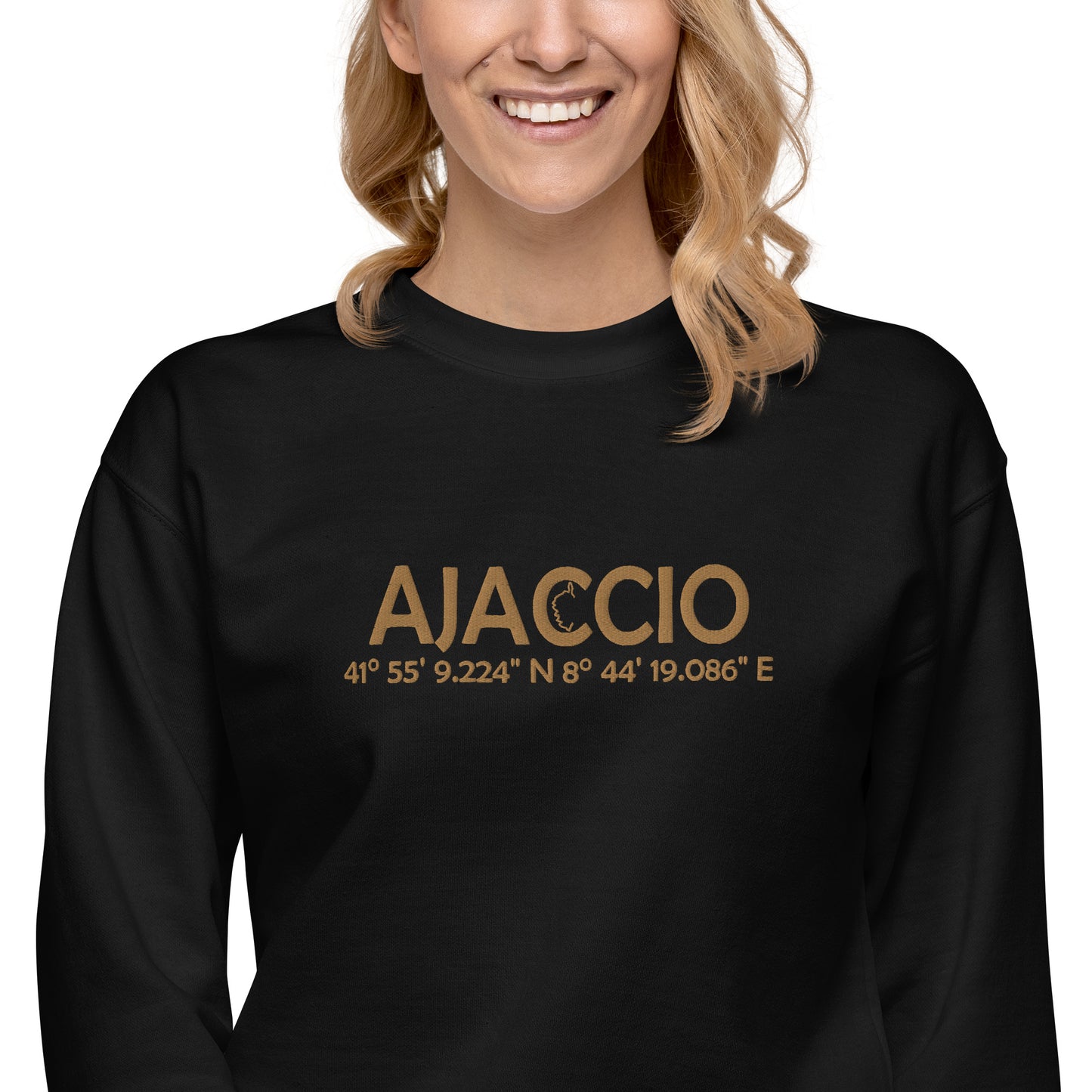 Sweatshirt premium Brodé GPS Ajaccio