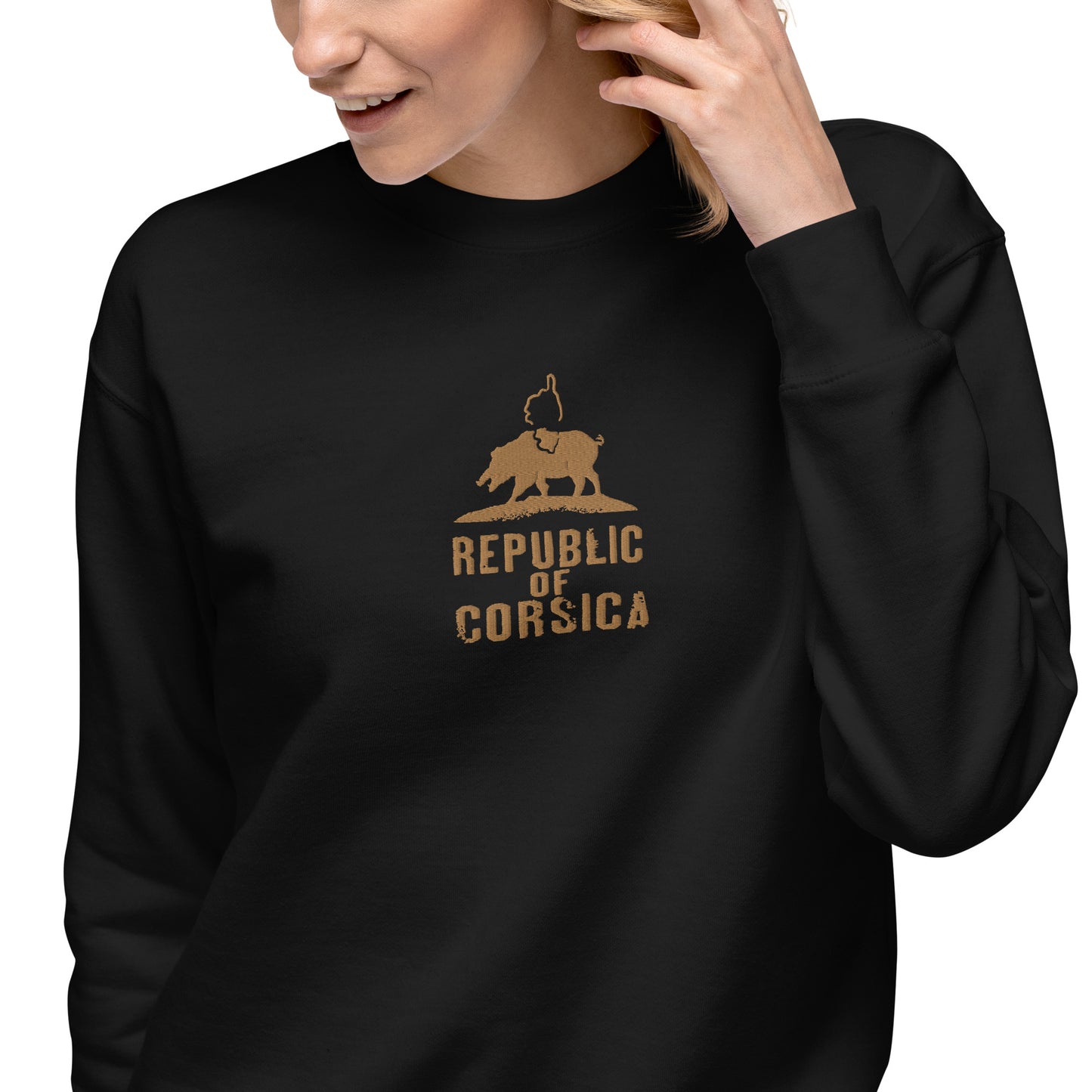 Sweatshirt premium Brodé Republic of Corsica