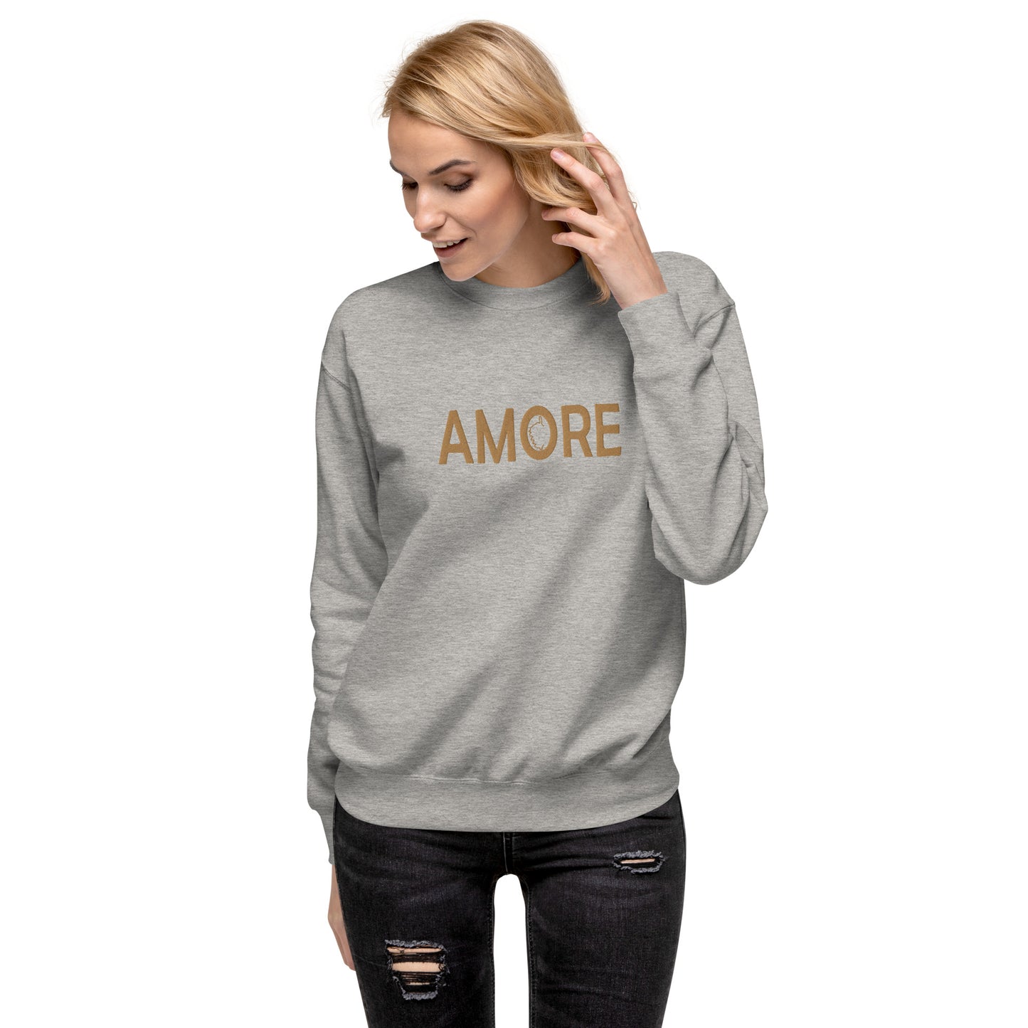 Sweatshirt premium Brodé Amore