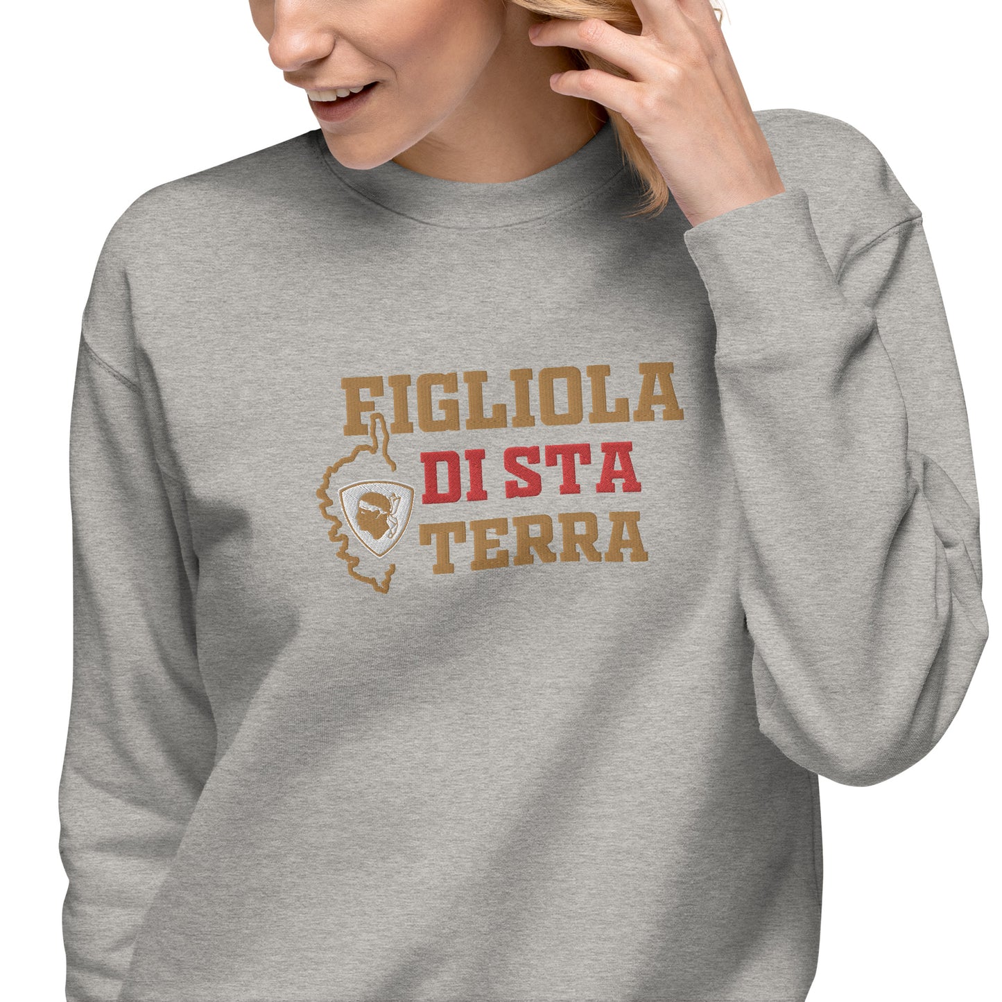 Sweatshirt premium Brodé Figliola di sta Terra