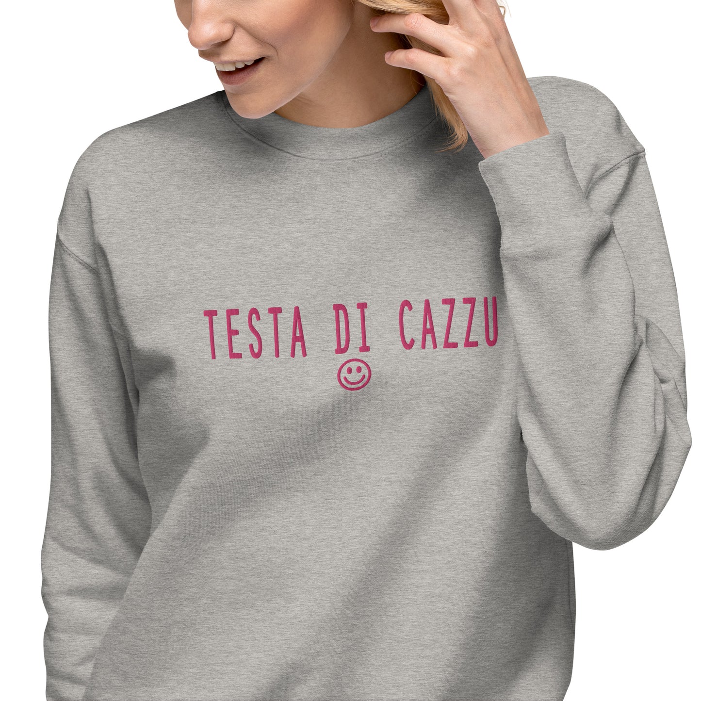 Sweatshirt premium Brodé Testa di Cazzu