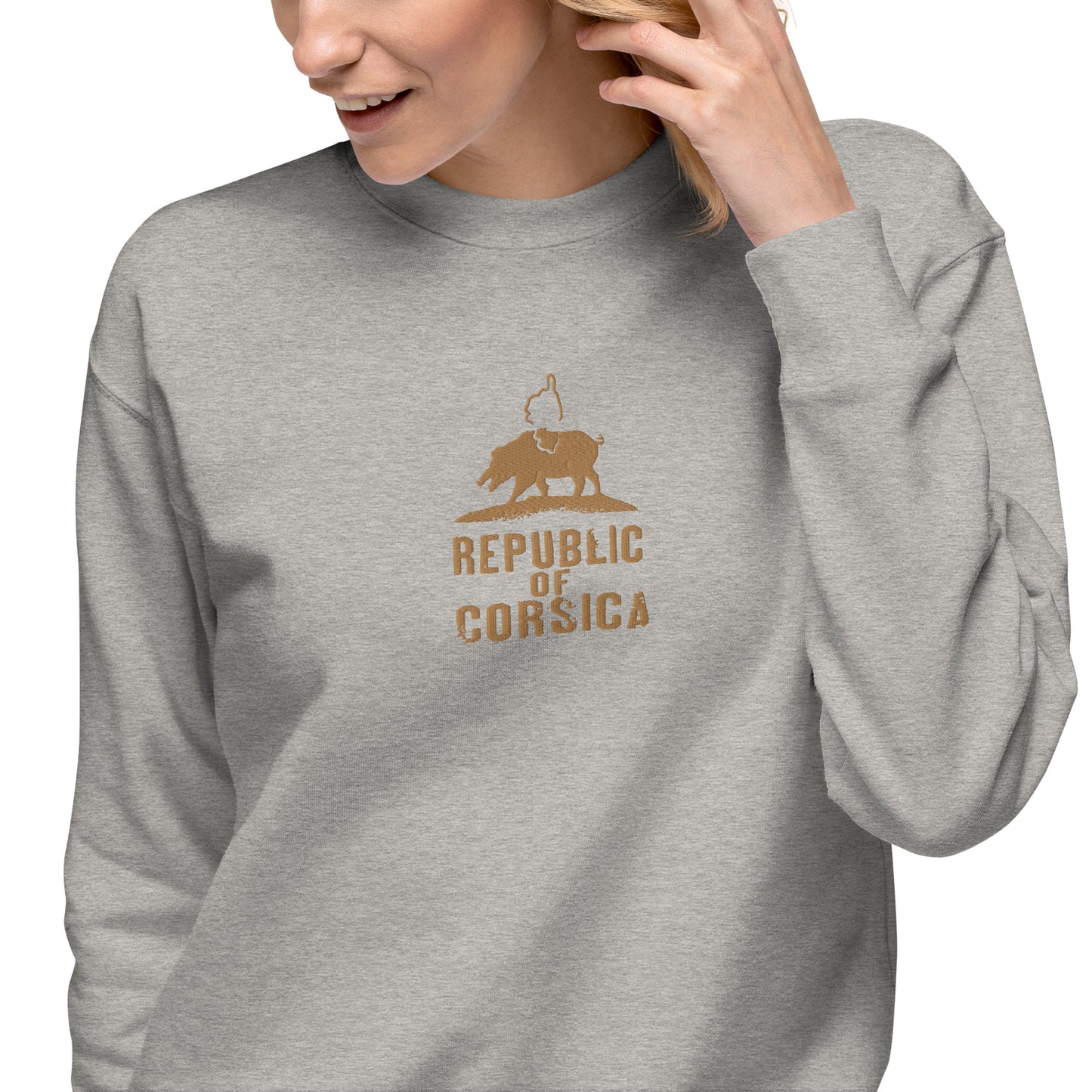 Sweatshirt premium Brodé Republic of Corsica