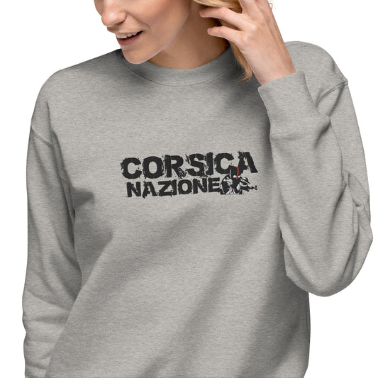 Sweatshirt premium Brodé Corsica Nazione
