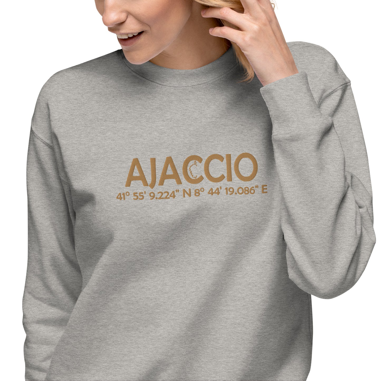 Sweatshirt premium Brodé GPS Ajaccio