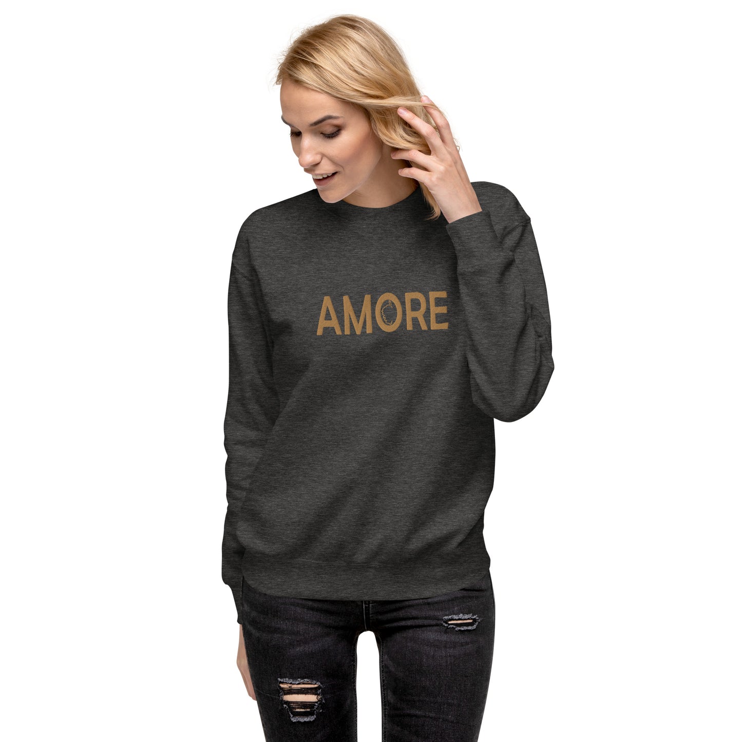 Sweatshirt premium Brodé Amore