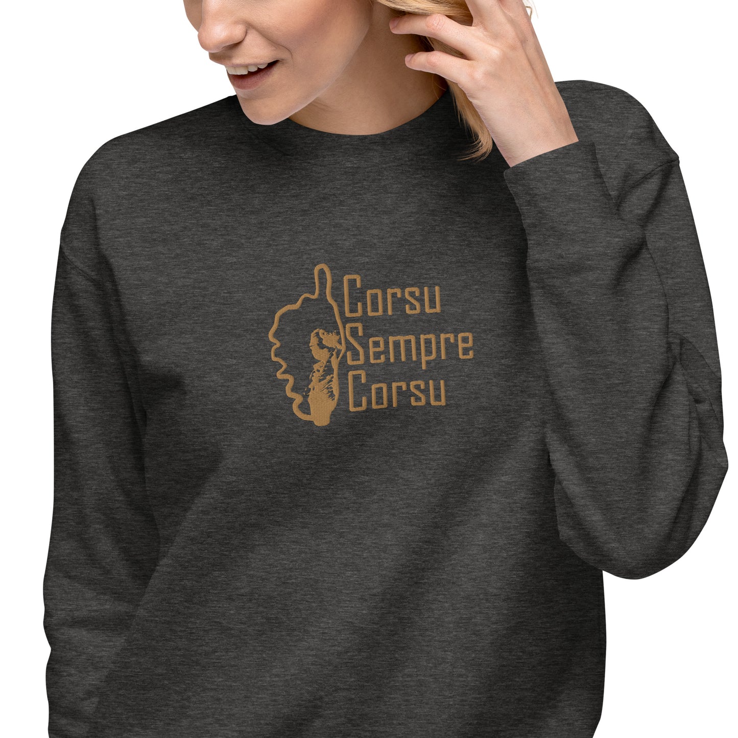 Sweatshirt premium Brodé Corsu Sempre Corsu