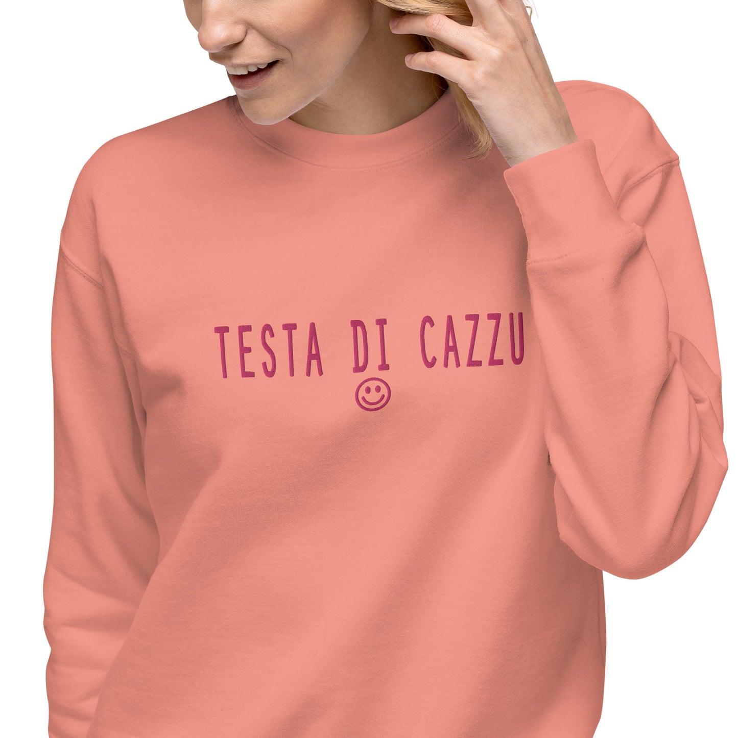 Sweatshirt premium Brodé Testa di Cazzu