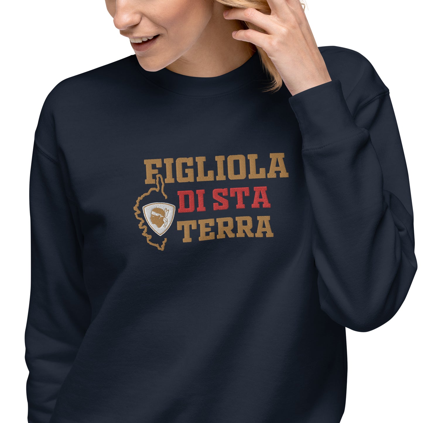 Sweatshirt premium Brodé Figliola di sta Terra