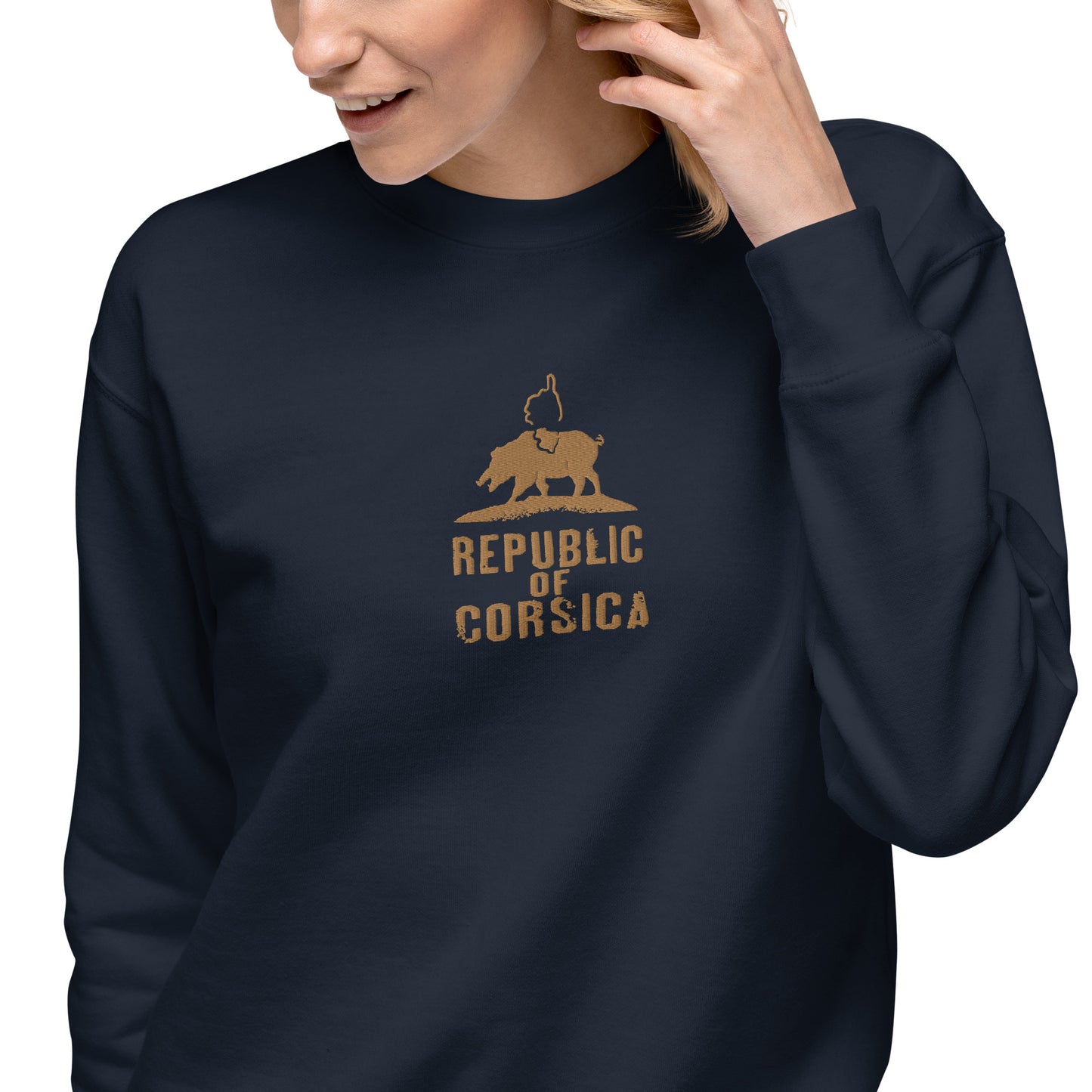 Sweatshirt premium Brodé Republic of Corsica