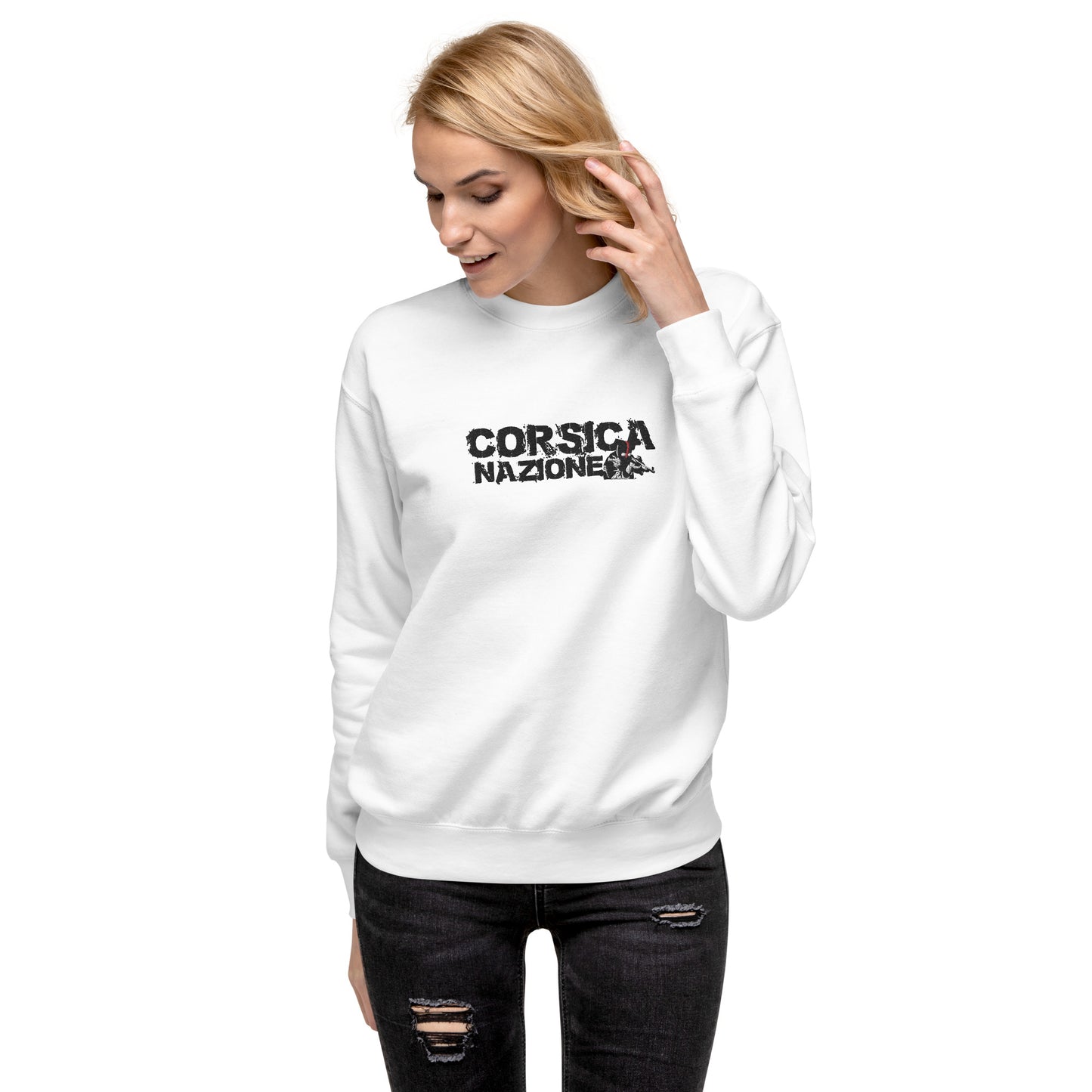 Sweatshirt premium Brodé Corsica Nazione