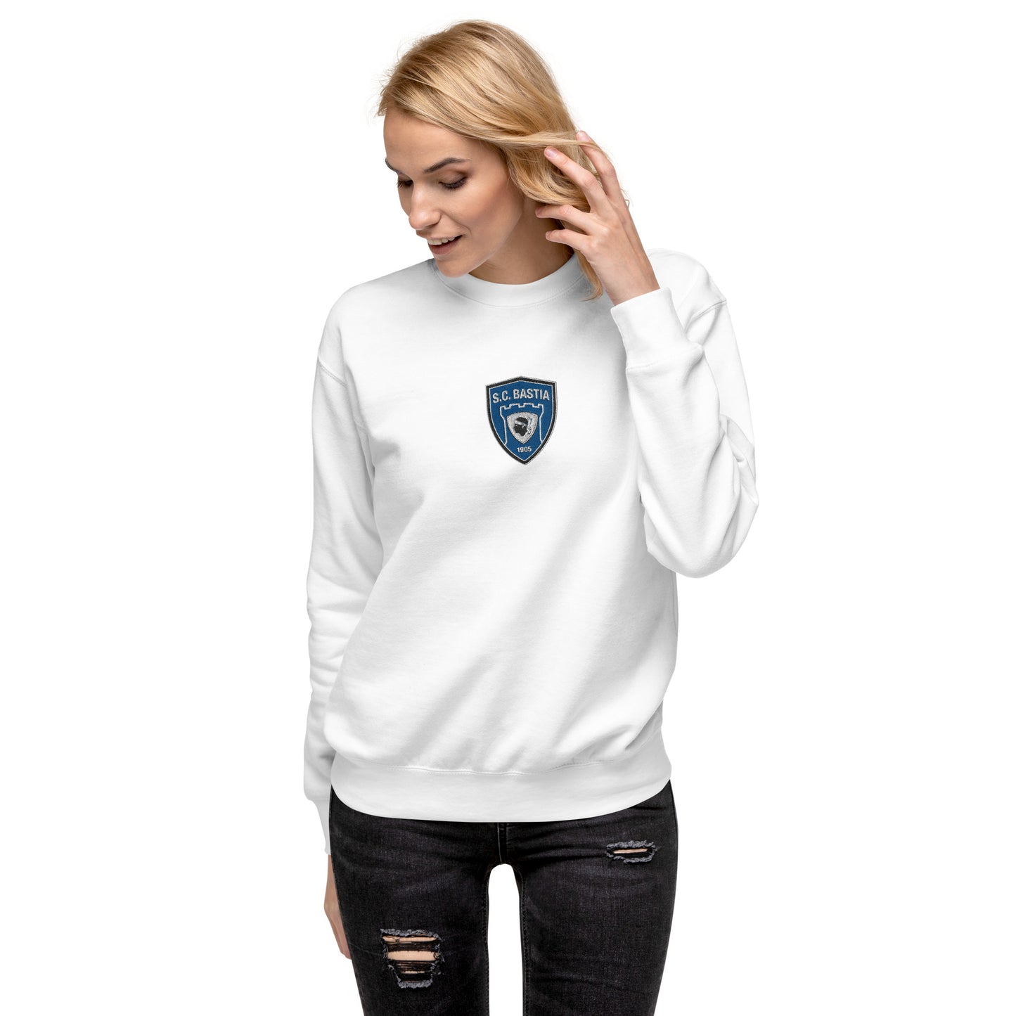 Sweatshirt premium Brodé SC Bastia