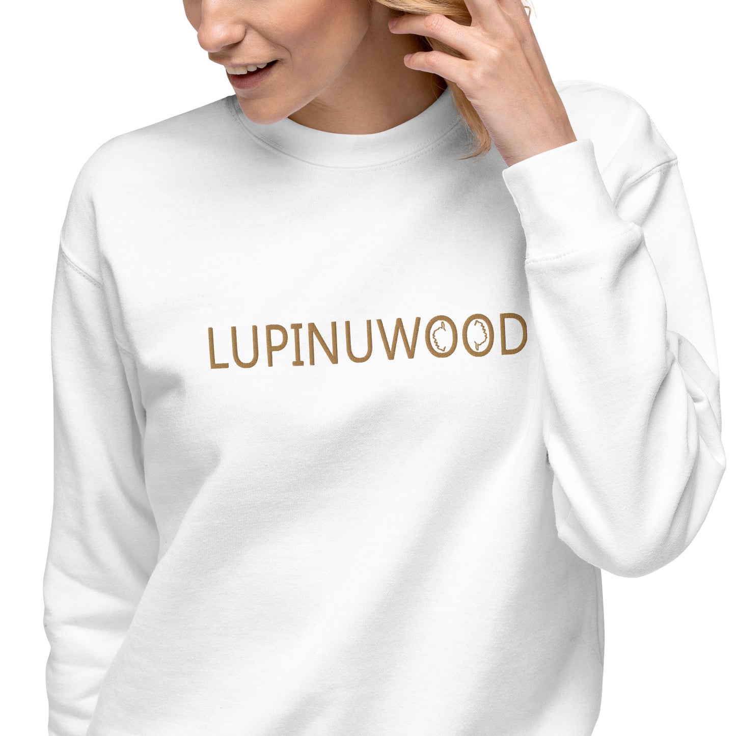 Sweatshirt premium Brodé Lupinuwood