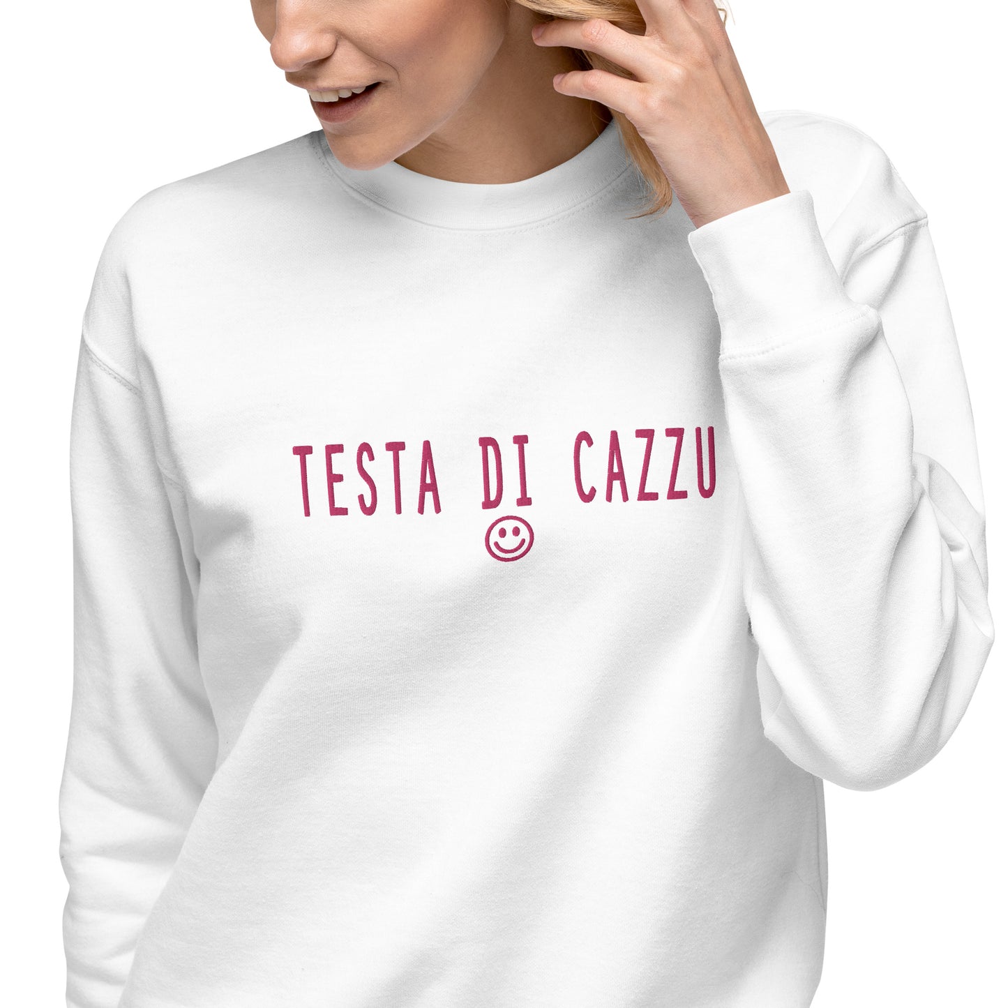 Sweatshirt premium Brodé Testa di Cazzu