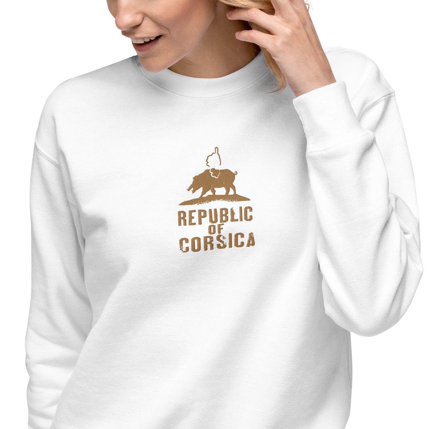 Sweatshirt premium Brodé Republic of Corsica