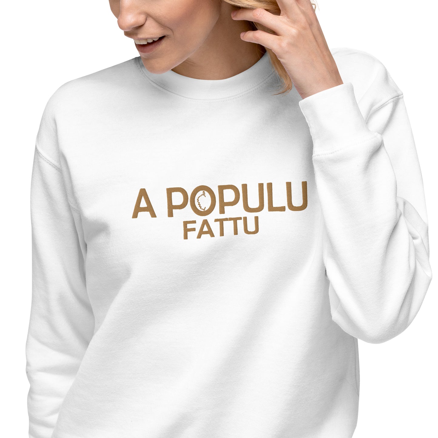 Sweatshirt premium Brodé A Populu Fattu