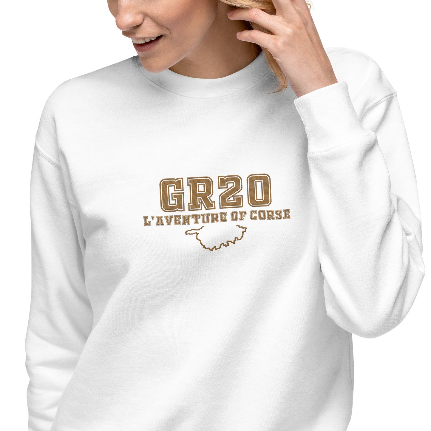 Sweatshirt premium Brodé GR20 L'Aventure of Corse